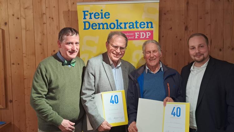 v.l.n.r.: Armin Nowak, Dr. Gerd Droesse, Karl Kaltenberger, Franz Farthofer